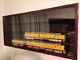 Train Display Case O Scale Cherry Railroad Model Locomotive Wood Rack Cabinet