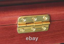 Train Display Case O Scale Walnut Railroad Model Locomotive Wood Rack Cabinet