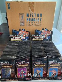 Transformer G1 MISB Milton Bradley Action Cards 1 Shipper Case 2 Store Displays