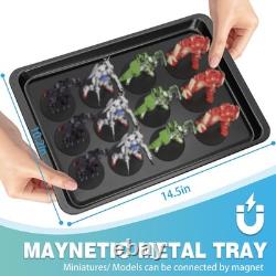 Trolley Miniatures Transport Display Storage Case Aluminum Alloy Frame with 5