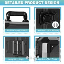 Trolley Miniatures Transport Display Storage Case Aluminum Alloy Frame with 5