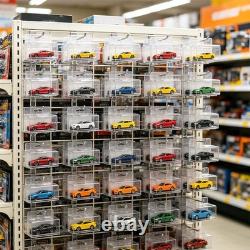 US Wall Hanging Display Case Storage Box Protector For 164 H-o-t-W Diecast Cars