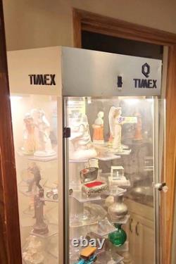 Ultra RARE Lg Rotating Timex Watch Display Case with light 6' tall! CO PICKUP ONLY