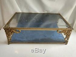 Ultra Rare Volupte Vintage Store Glass Display Case for Powder Compacts