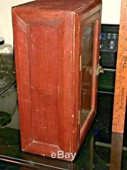 Unique Antique/vintage Wooden Handmade Country Store Counter Top Display Case