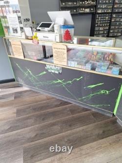 Unique L SHAPED DISPLAY Cases With Storage On Back Side