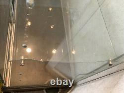 Used Glass Tower Display Showcase 15 shelf levels Store Fixture + Lights