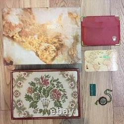 Used Watch Case ROLEX Storage Display Accessory Box Flower Design from JAPAN
