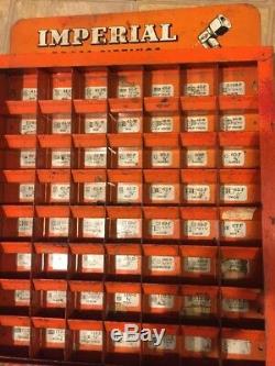 VINTAGE 1950s IMPERIAL BRASS FITTINGS HARDWARE STORE DISPLAY CASE