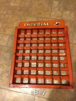 VINTAGE 1950s IMPERIAL BRASS FITTINGS HARDWARE STORE DISPLAY CASE