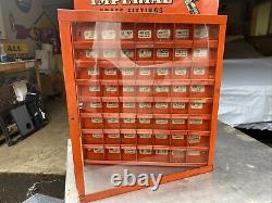 VINTAGE 1950s IMPERIAL BRASS FITTINGS METAL CABINET STORE DISPLAY CASE SIGN