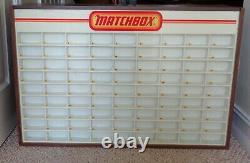 VINTAGE 1960's LESNEY MATCHBOX STORE DEALER DISPLAY CASE HOLDS 81 CARS RARE