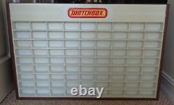 VINTAGE 1960's LESNEY MATCHBOX STORE DEALER DISPLAY CASE HOLDS 81 CARS RARE