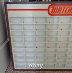 VINTAGE 1960's LESNEY MATCHBOX STORE DEALER DISPLAY CASE HOLDS 81 CARS RARE