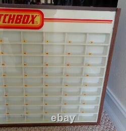 VINTAGE 1960's LESNEY MATCHBOX STORE DEALER DISPLAY CASE HOLDS 81 CARS RARE