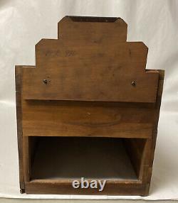 VINTAGE or ANTIQUE WOOD COUNTER TOP STORE DISPLAY CASE LOWNEY'S CHOCOLATES