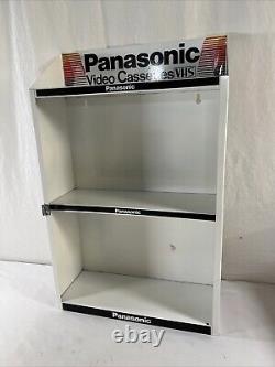 VTG Panasonic VHS Display Case 2 Tier Decal VTG Display