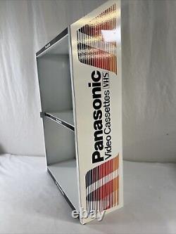 VTG Panasonic VHS Display Case 2 Tier Decal VTG Display