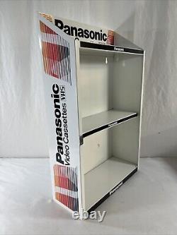 VTG Panasonic VHS Display Case 2 Tier Decal VTG Display