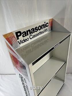 VTG Panasonic VHS Display Case 2 Tier Decal VTG Display