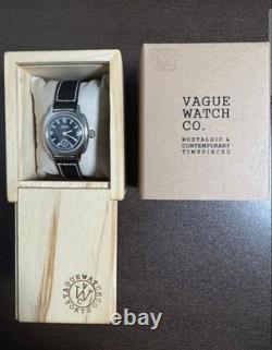 Vague Watch Co. Black Leather Watch Cushion Single Storage Display Case Jewelry