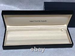 Van Cleef & Arpels Watch Display Case Storage Presentation Box Blue Genuine VCA