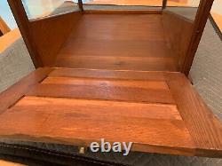 Very Nice Rare Antique Golden Oak General Store Display Case Circa 1900