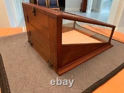 Very Nice Rare Antique Golden Oak General Store Display Case Circa 1900