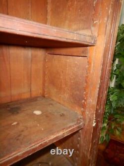 Victorian General Store Bookshelf 6' Adjustable Shelf Display Primitive Pine
