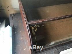 Victorian Old Antique Curved Glass Showcase/General Store Display Case Jewelry