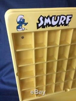 Vintage 1980s Smurf Pitufo Schlumpf Collector's Center Store Display Case
