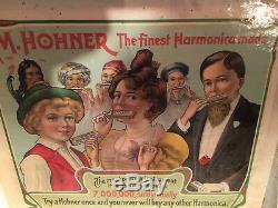 Vintage Advertising Hohner Harmonica Store Display Case