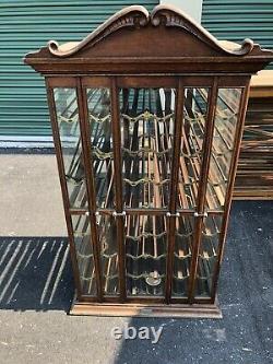 Vintage Antique Authentic Oak 1895 General Store Display Ribbon Cabinet
