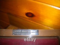 Vintage BUCK KNIVES STORE COUNTER TOP KNIFE DISPLAY CASE