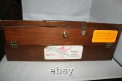 Vintage Buck Knifes wood Counter Top store Display Case