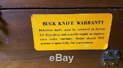 Vintage Buck Knives Store Counter Top Knife Display Case