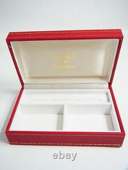 Vintage Cartier Jewelry Ring Gem Multi Display Storage Red Box Case Rare Mint