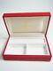 Vintage Cartier Jewelry Ring Gem Multi Display Storage Red Box Case Rare Mint