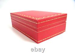 Vintage Cartier Jewelry Ring Gem Multi Display Storage Red Box Case Rare Mint