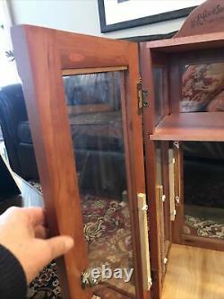 Vintage Case Knives Wood Store Counter Display Cabinet In Great Condition