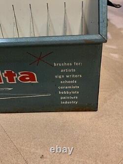 Vintage Delta Paint Brushes Store Display Case