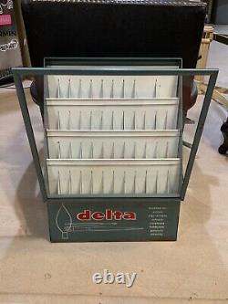 Vintage Delta Paint Brushes Store Display Case