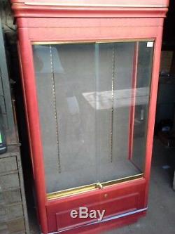 Vintage Double Sided Store Display Case Tall upright