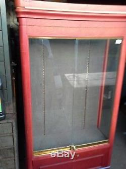 Vintage Double Sided Store Display Case Tall upright