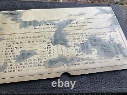 Vintage Elgin 2051 Pocket Watch Parts Storage & Display Case with Empty Bottles