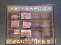 Vintage Esterbrook radio fountain pen store display case