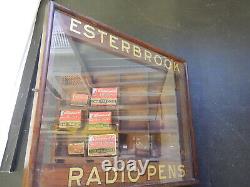 Vintage Esterbrook radio fountain pen store display case