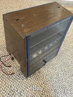 Vintage Eveready Battery Spinning Store Counter Top Display Case With Tester