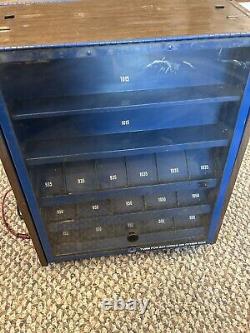 Vintage Eveready Battery Spinning Store Counter Top Display Case With Tester