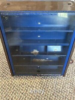 Vintage Eveready Battery Spinning Store Counter Top Display Case With Tester